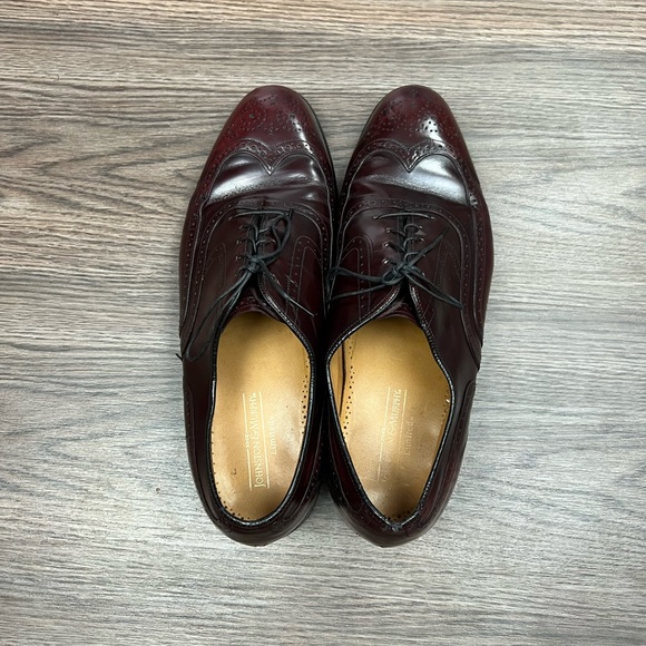 Johnston & Murphy Burgundy Wingtip Oxfords 11 D main image 7